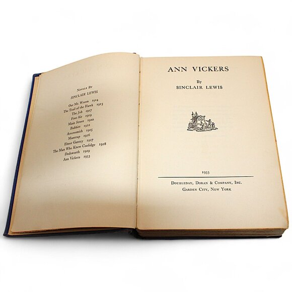 Ann Vickers By Sinclair Lewis 1933 Vintage Hardcover Book - Picture 5 of 8